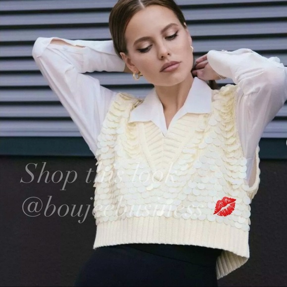 H&M Sequined Sweater Vest - Picture 1 of 14